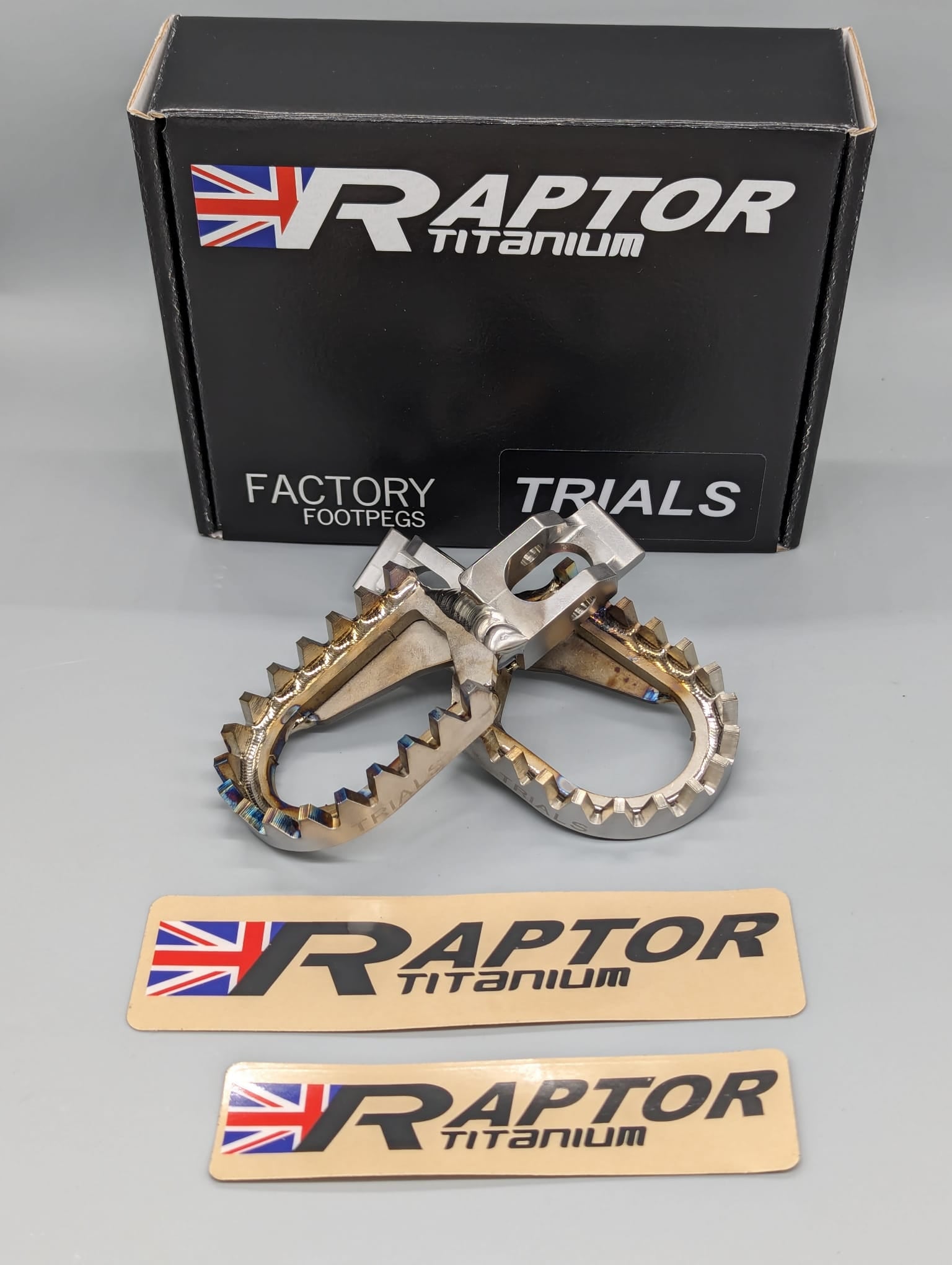 Raptor RT002 TRIALS SCORPA/SHERCO TITANIUM FOOTPEGS